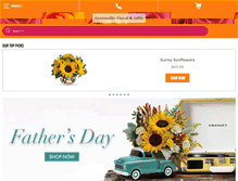 Tablet Screenshot of greenvillefloralandgifts.com